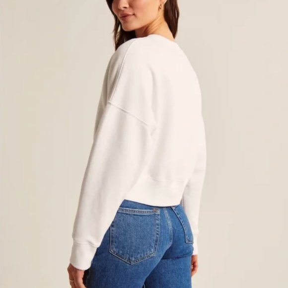 Abercrombie White French Riviera Sweatshirt - Picture 3 of 7